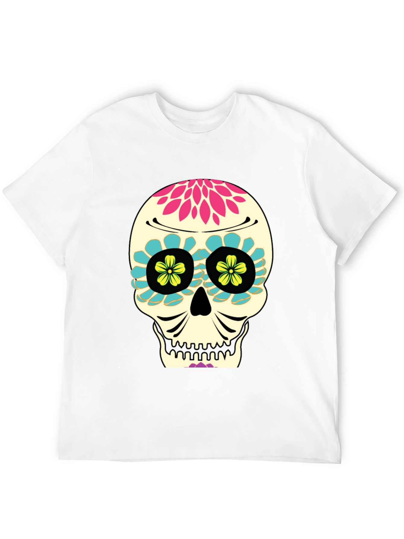 Day of the Dead Skull T-Shirt - Black