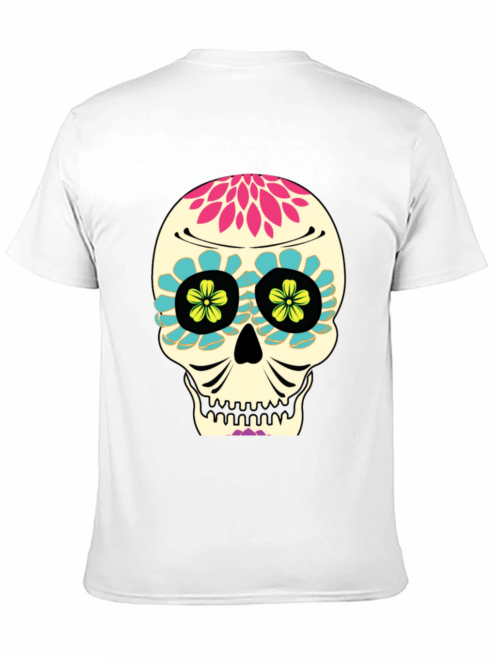 Day of the Dead Skull T-Shirt - Black