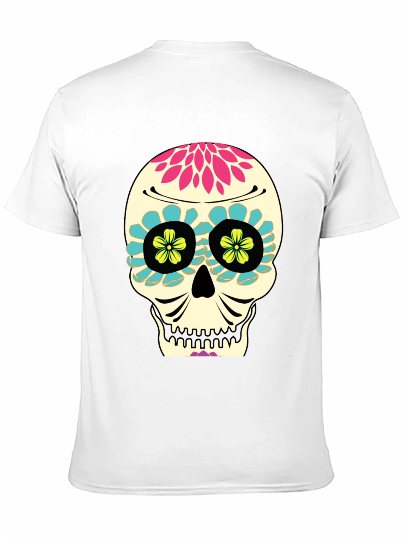 Day of the Dead Skull T-Shirt - Black