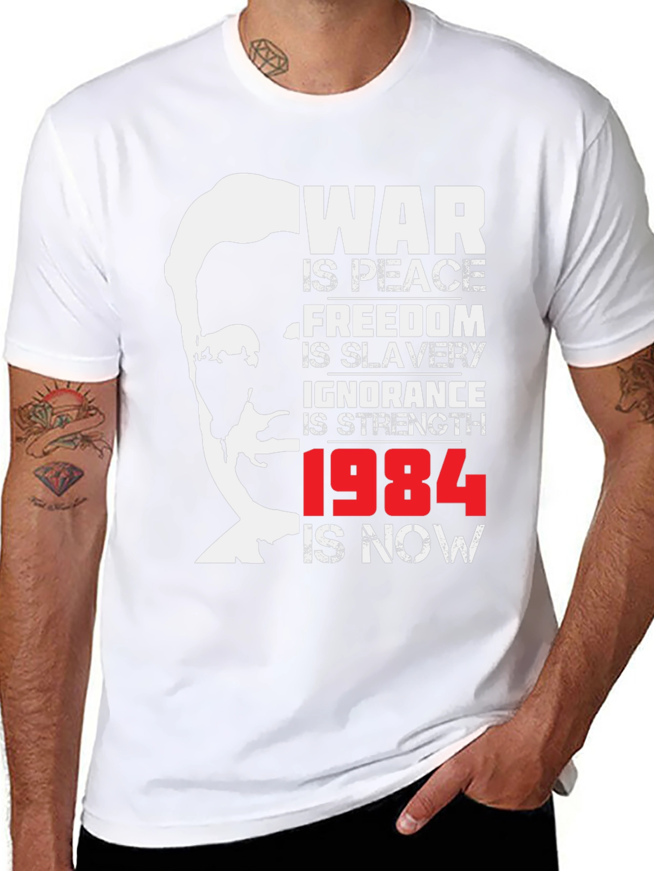 1984 Orwell T-Shirt: War is Peace Freedom is Slavery