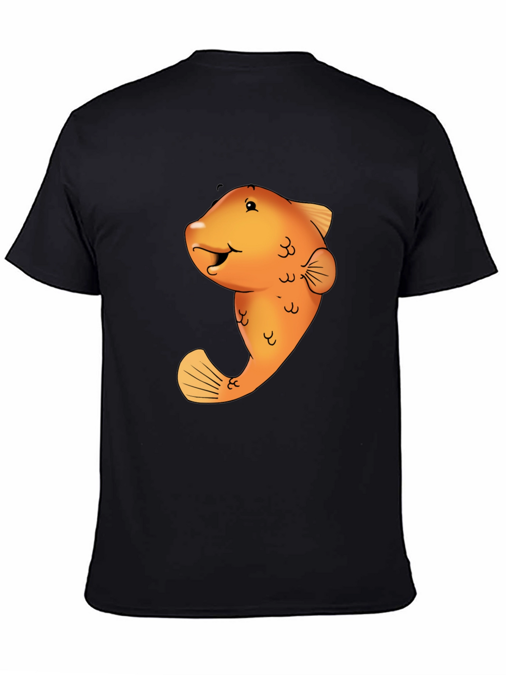 Funny Fish Graphic Tee - Black