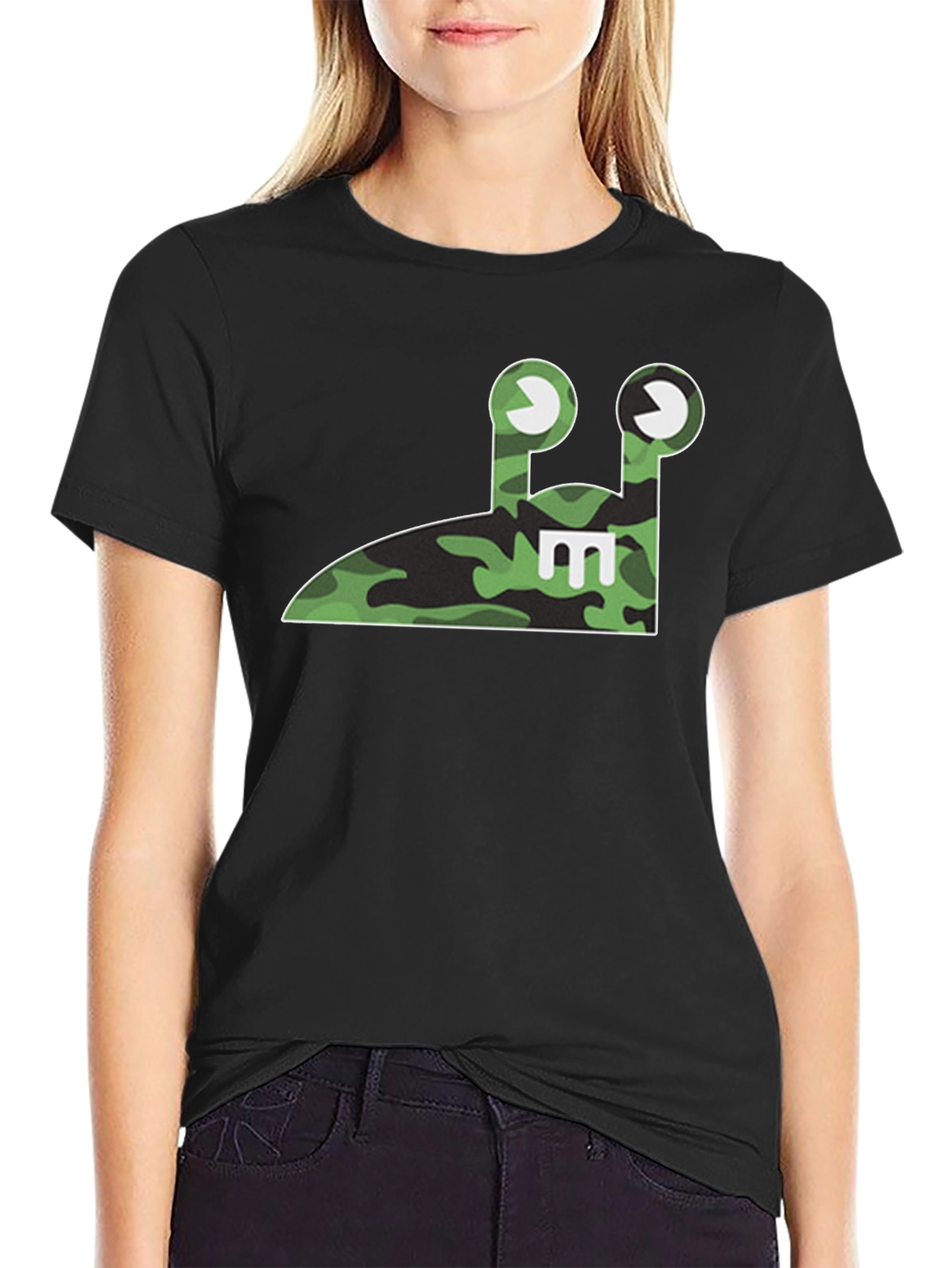 Camo Slug E T-Shirt - Fun Unique Design