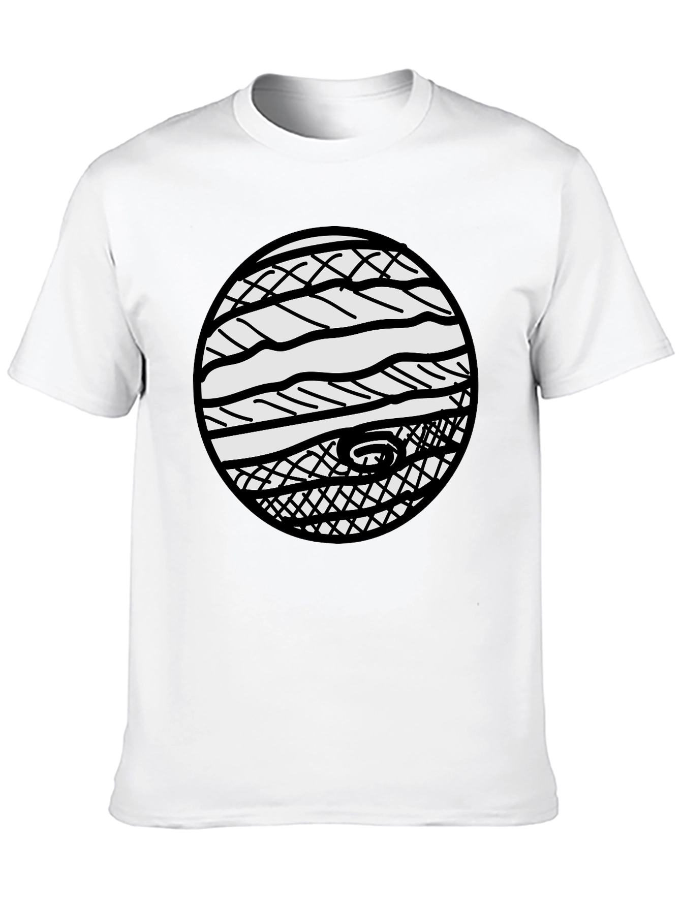 Graphic Print Crew Neck Tee