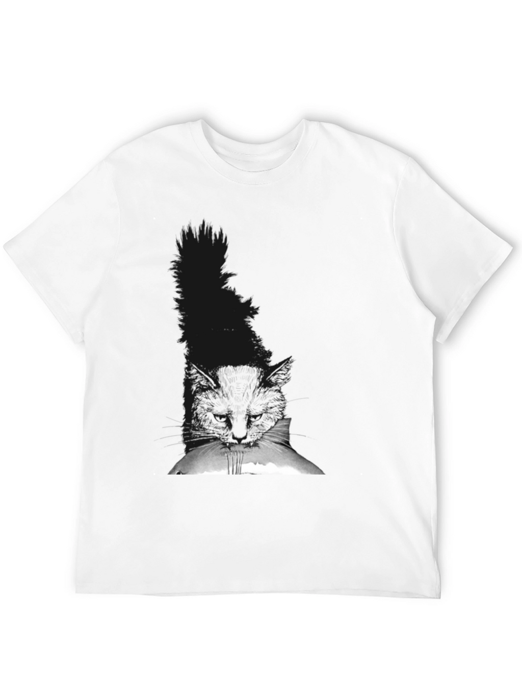 Black Cat Peek T-Shirt - Soft Cotton Tee