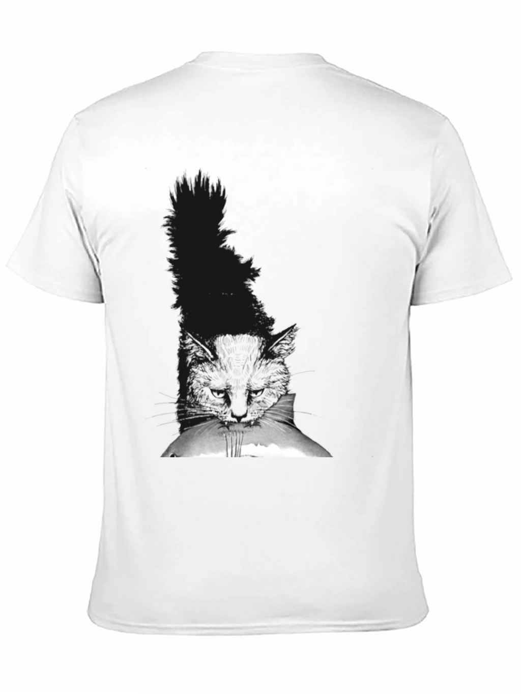 Black Cat Peek T-Shirt - Soft Cotton Tee
