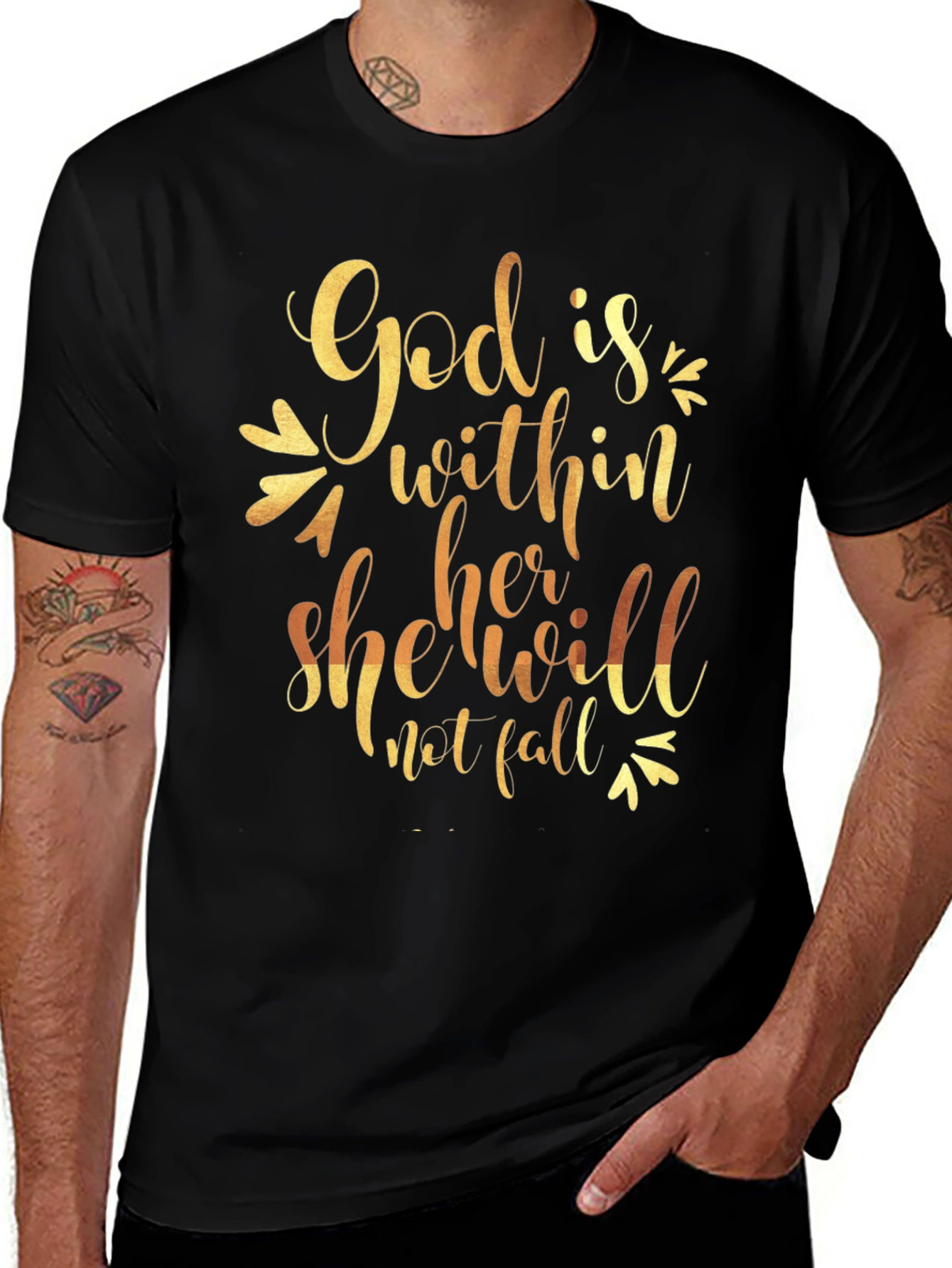 Faith-Based Graphic Tee: God Is Within Her