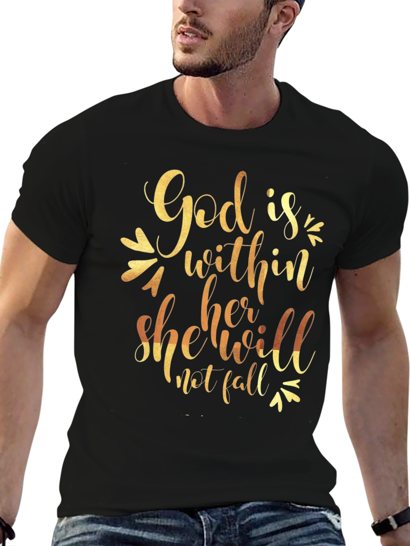 Faith-Based Graphic Tee: God Is Within Her