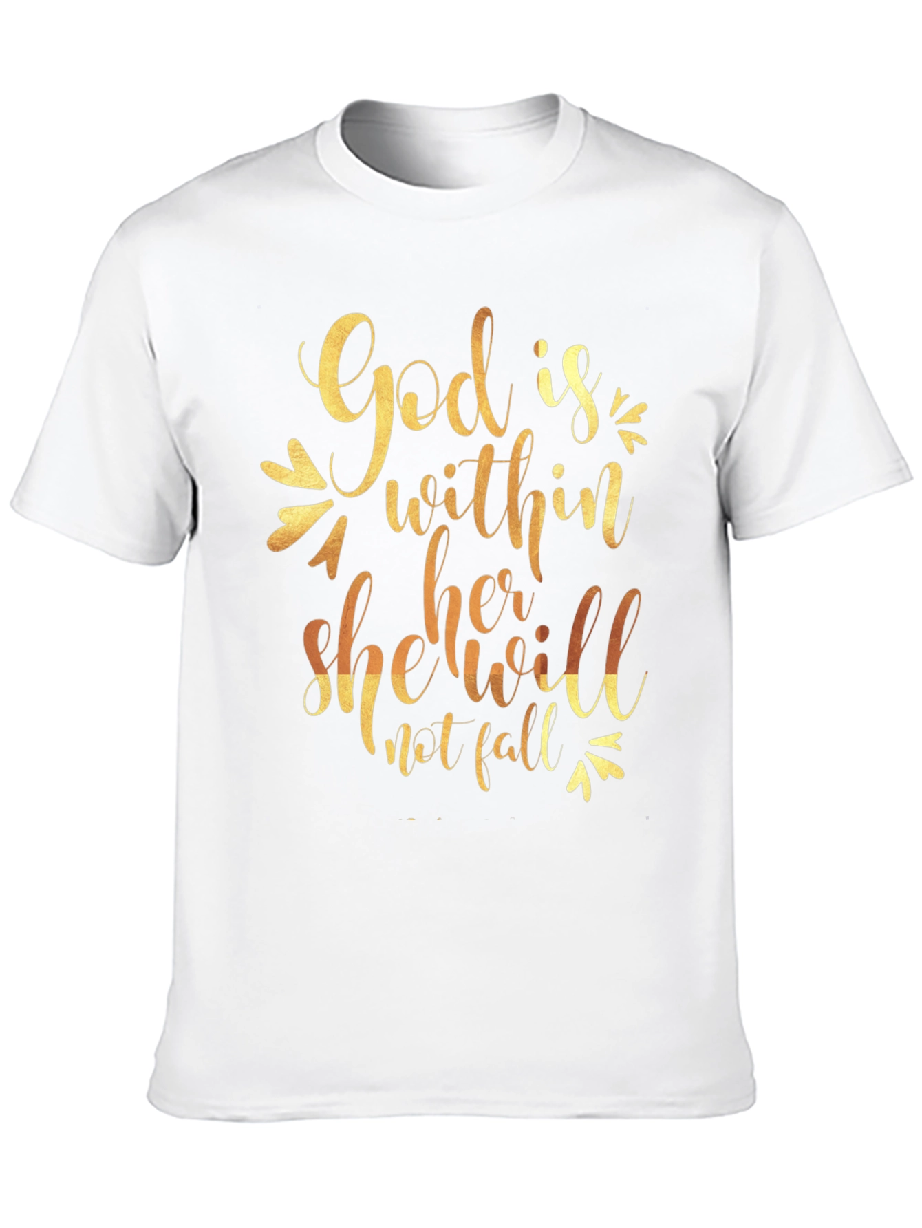 Faith-Based Graphic Tee: God Is Within Her