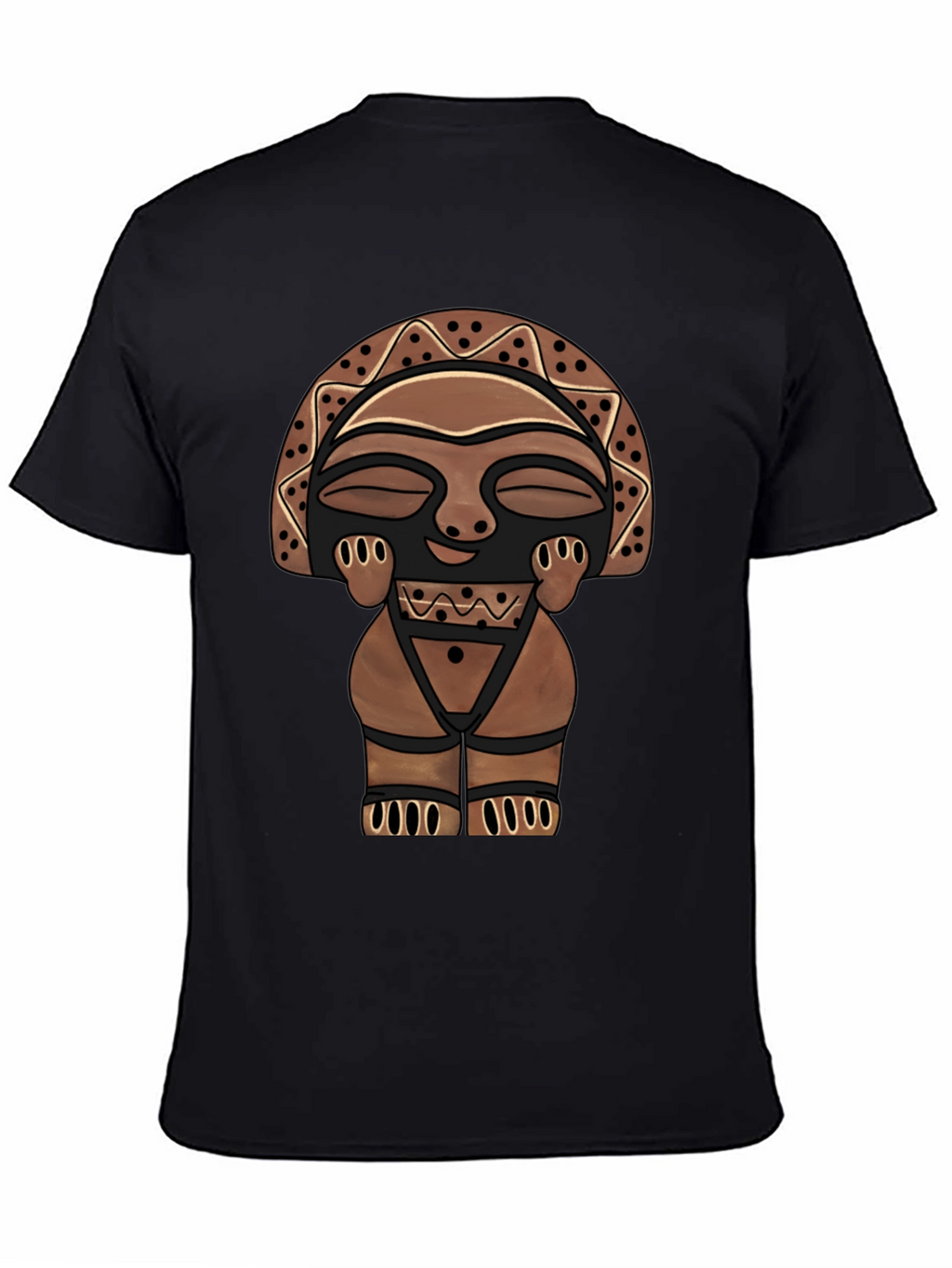 Tribal Totem Graphic Tee - Mens Black T-Shirt