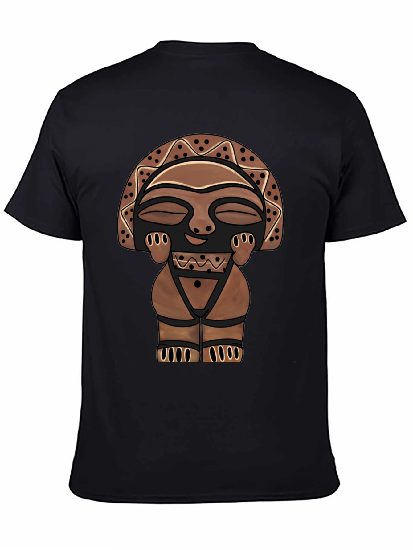 Tribal Totem Graphic Tee - Mens Black T-Shirt