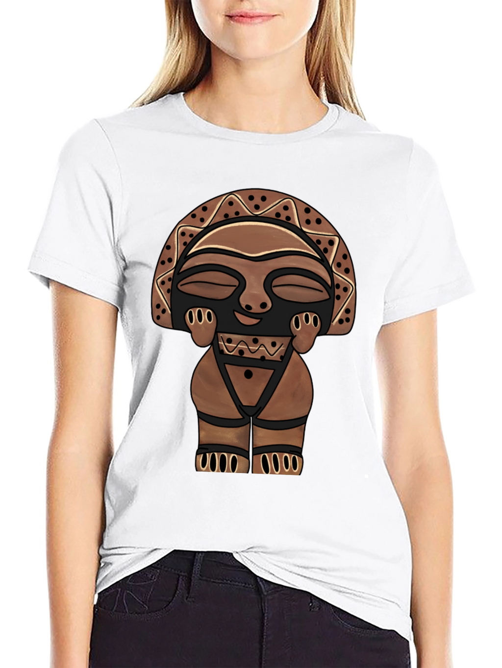 Tribal Totem Graphic Tee - Mens Black T-Shirt