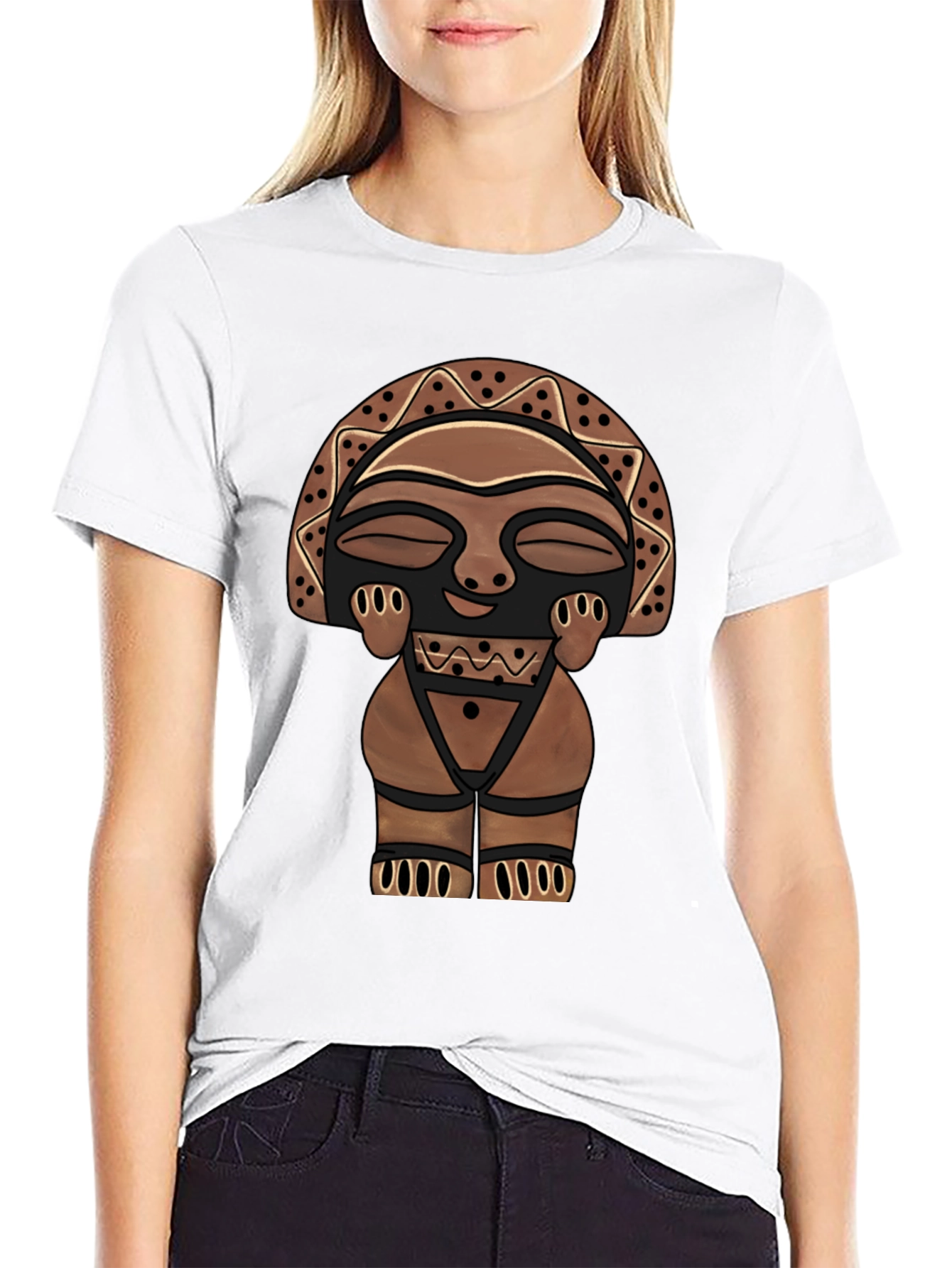 Tribal Totem Graphic Tee - Mens Black T-Shirt