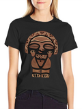 Tribal Totem Graphic Tee - Mens Black T-Shirt
