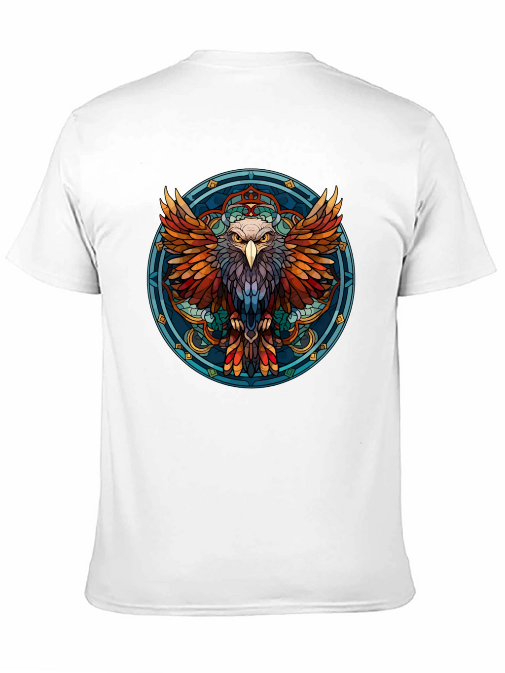 Eagle Mandala Graphic Print T-Shirt