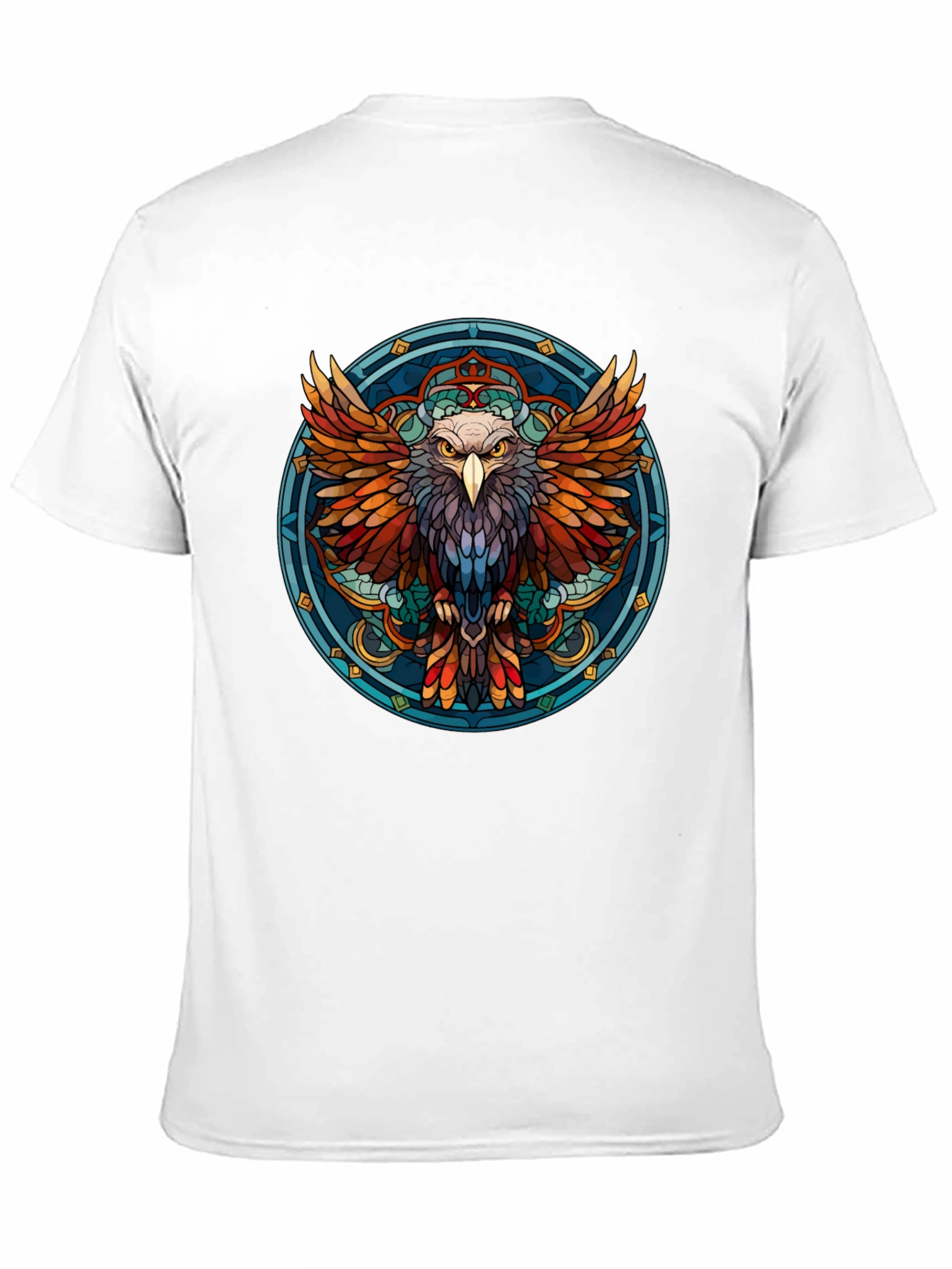 Eagle Mandala Graphic Print T-Shirt