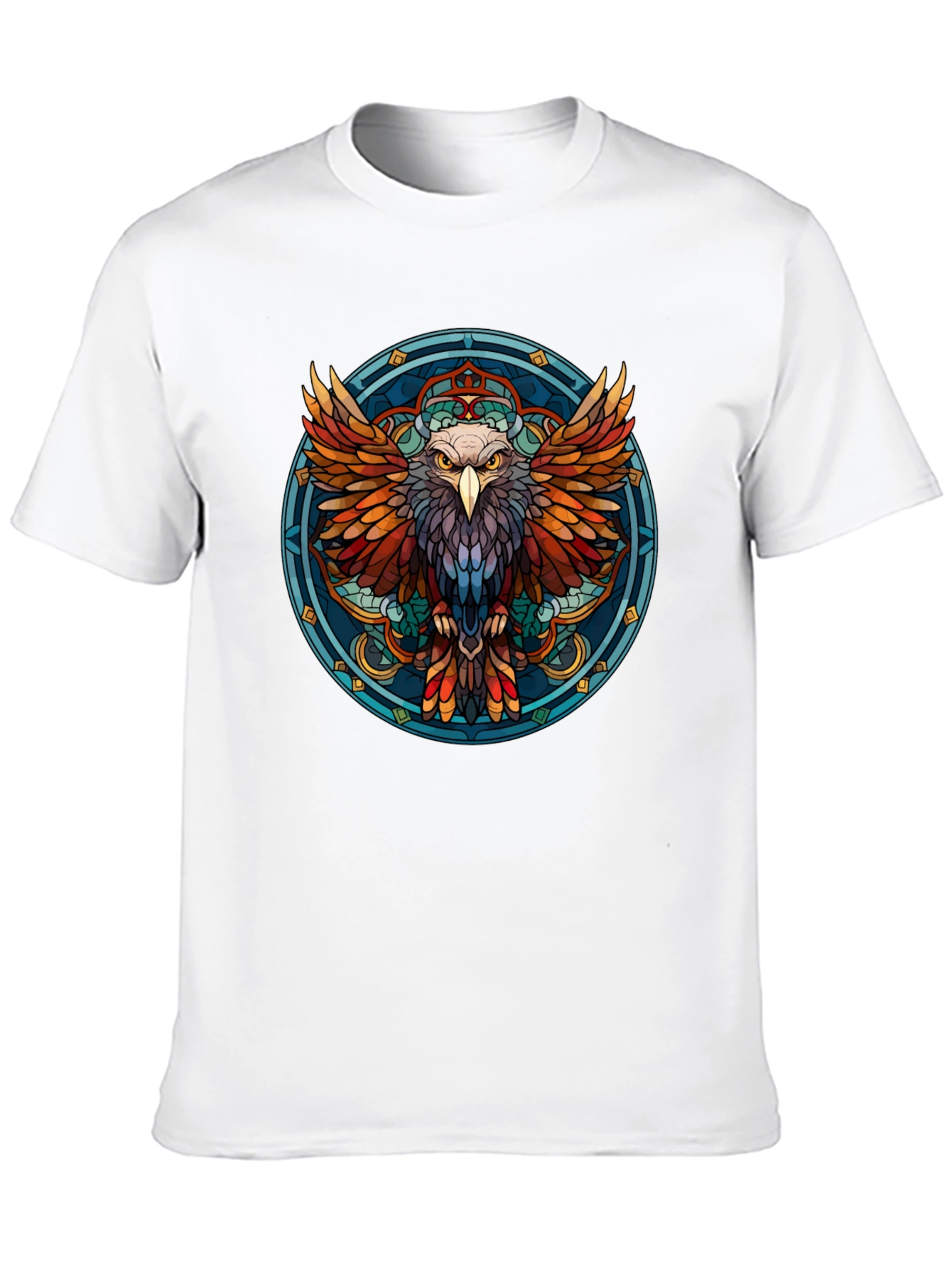 Eagle Mandala Graphic Print T-Shirt