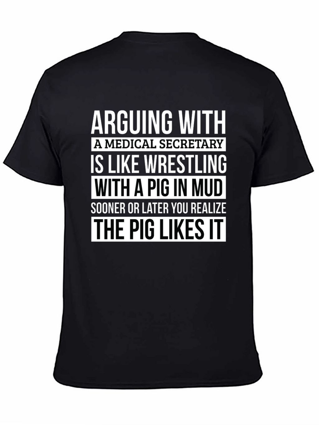 Medical Secretary Pig Wrestling T-Shirt