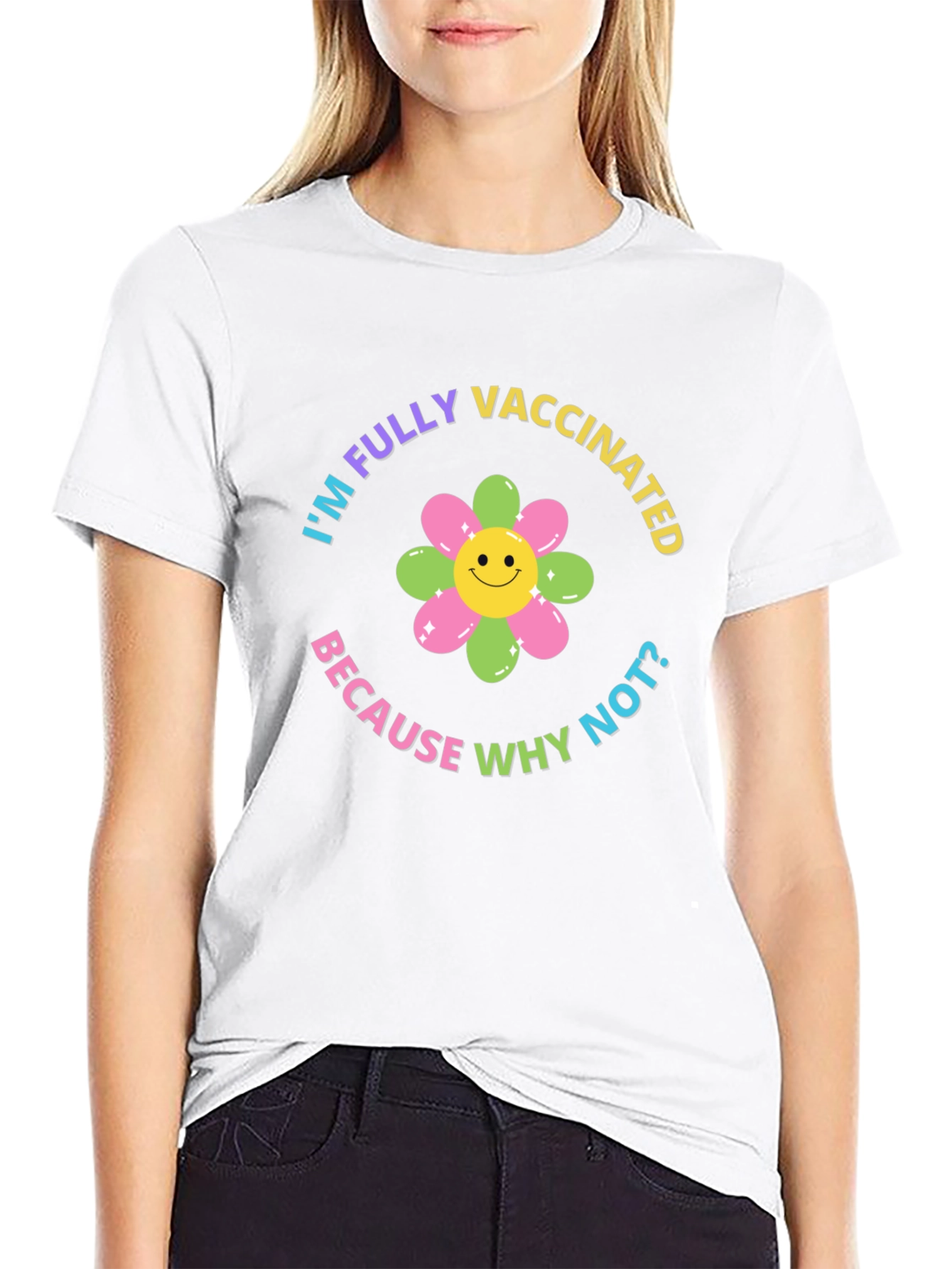 Fully Vaccinated Graphic Tee - Black T-Shirt