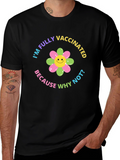 Fully Vaccinated Graphic Tee - Black T-Shirt