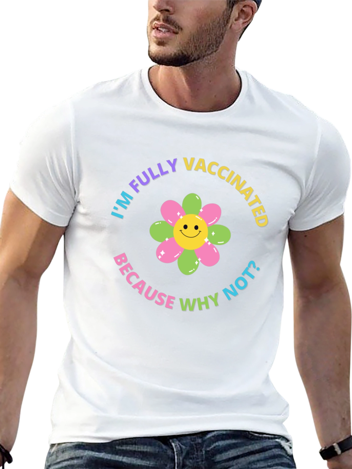 Fully Vaccinated Graphic Tee - Black T-Shirt