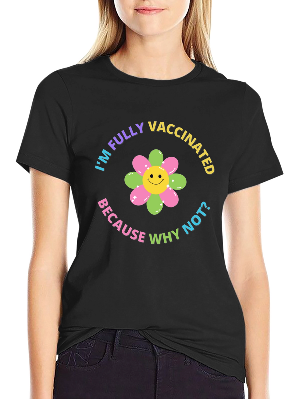 Fully Vaccinated Graphic Tee - Black T-Shirt
