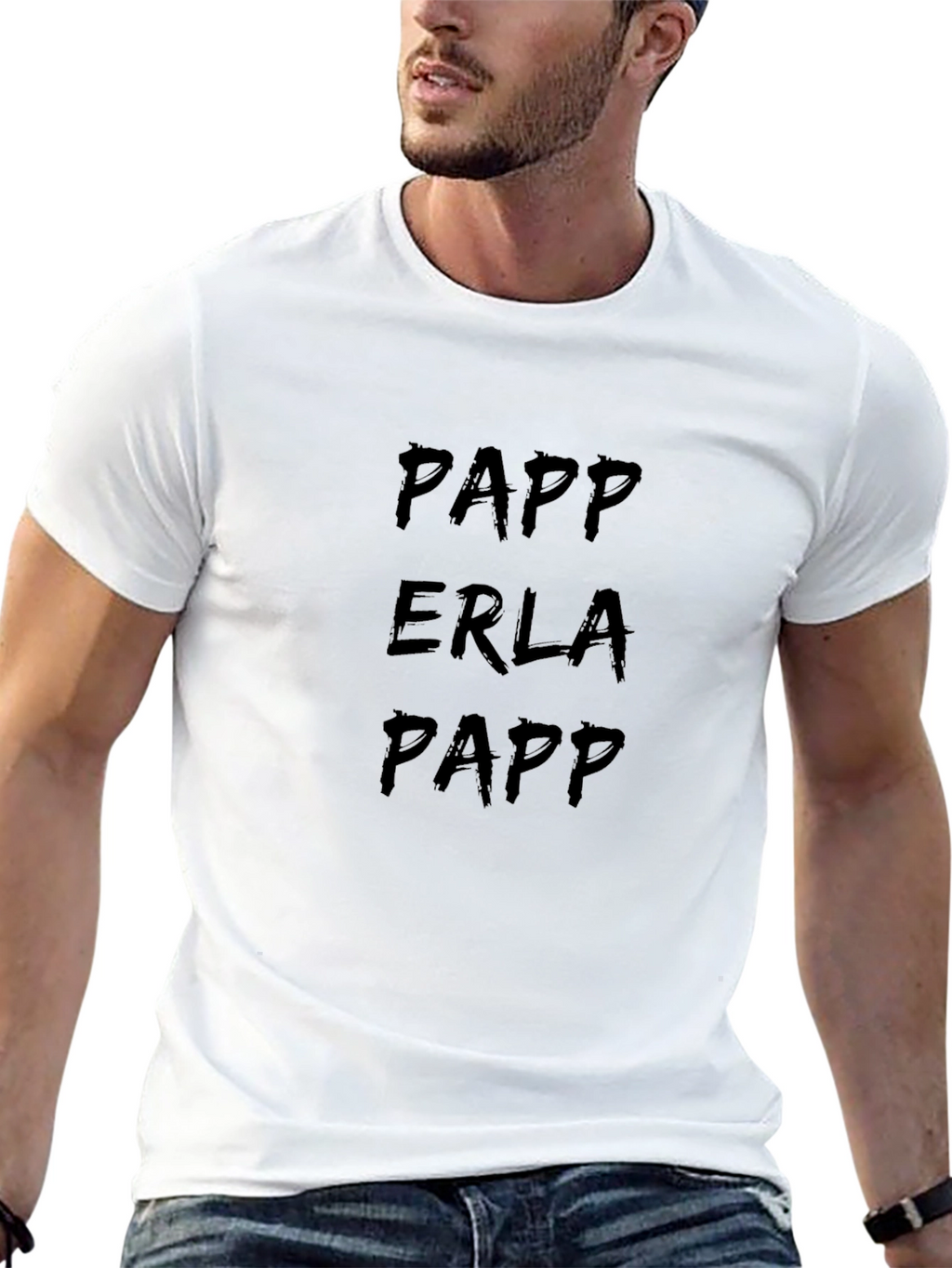 Papp Erla Papp Graphic Tee - Black Cotton Blend