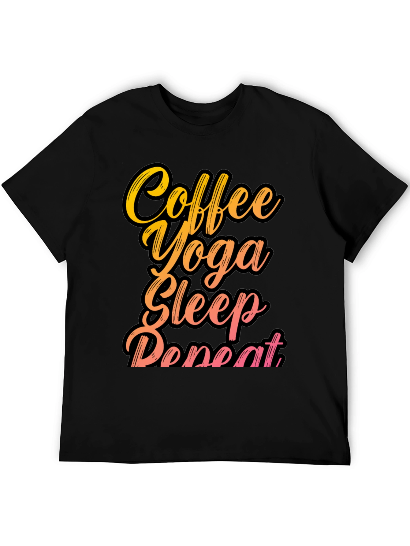 Coffee Yoga Sleep Repeat Graphic Tee