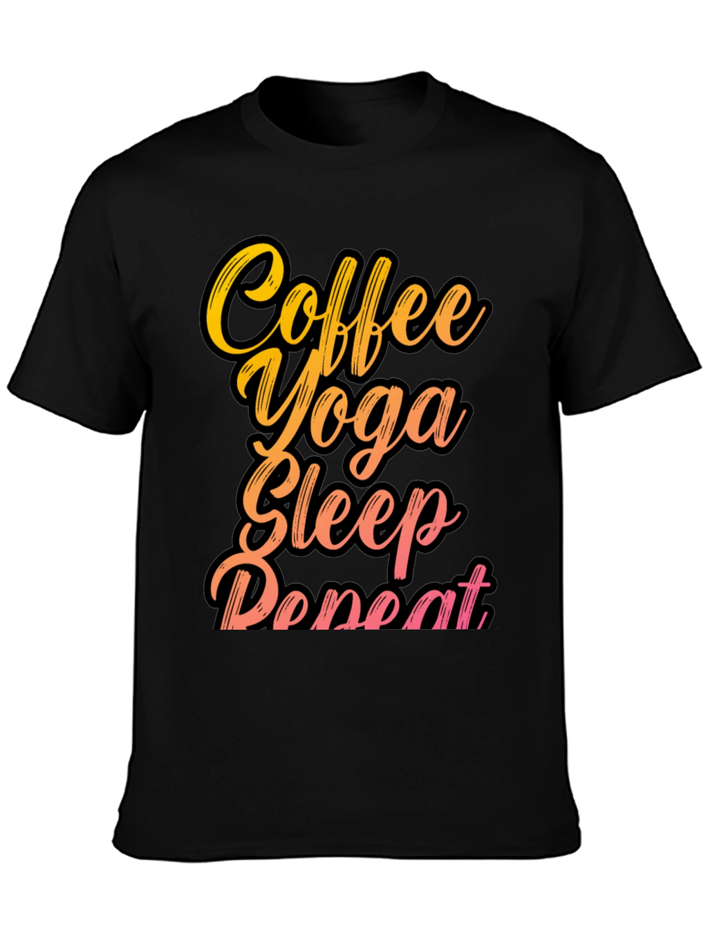 Coffee Yoga Sleep Repeat Graphic Tee