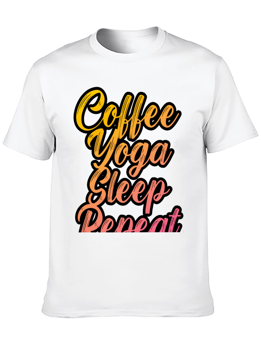 Coffee Yoga Sleep Repeat Graphic Tee