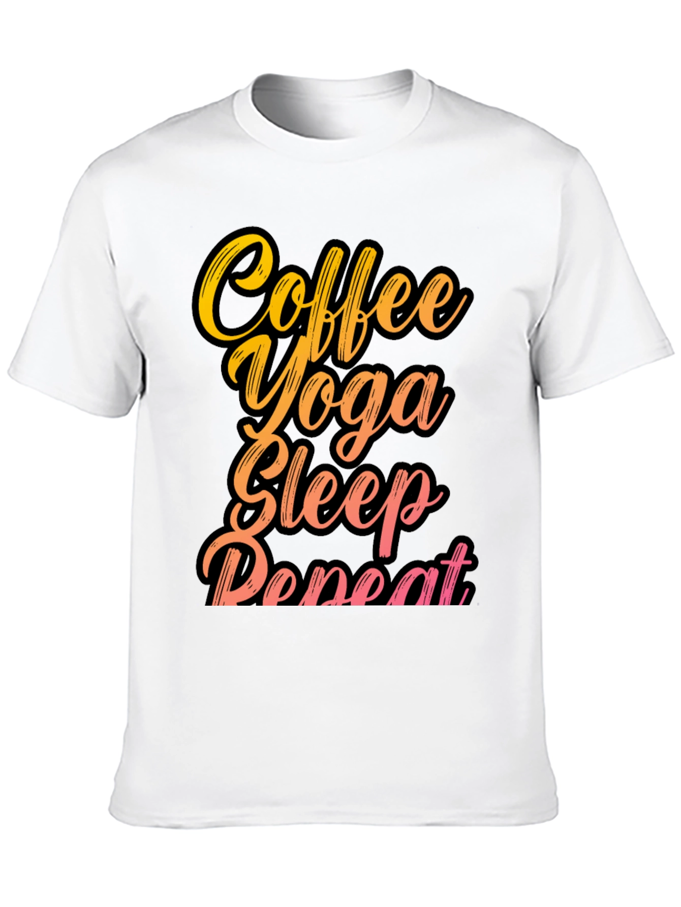 Coffee Yoga Sleep Repeat Graphic Tee