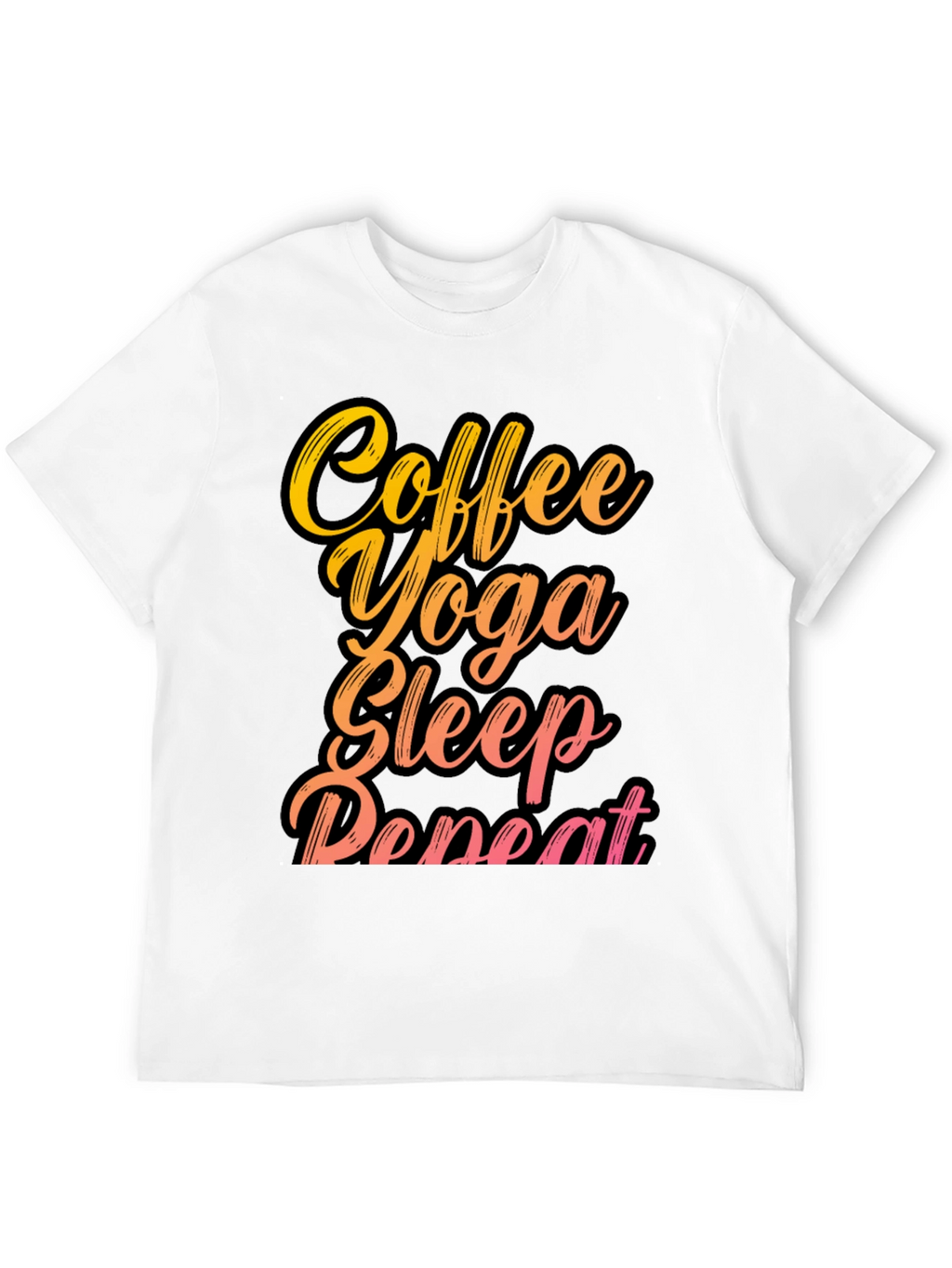 Coffee Yoga Sleep Repeat Graphic Tee
