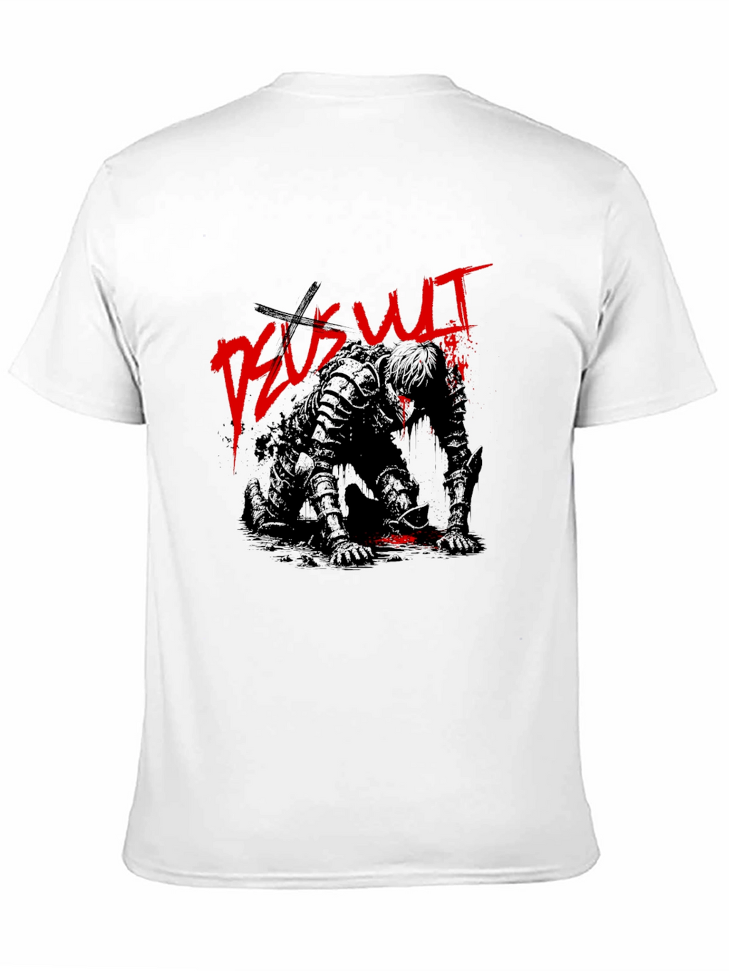 Deus Vult Crusader Knight Black T-Shirt