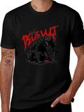 Deus Vult Crusader Knight Black T-Shirt