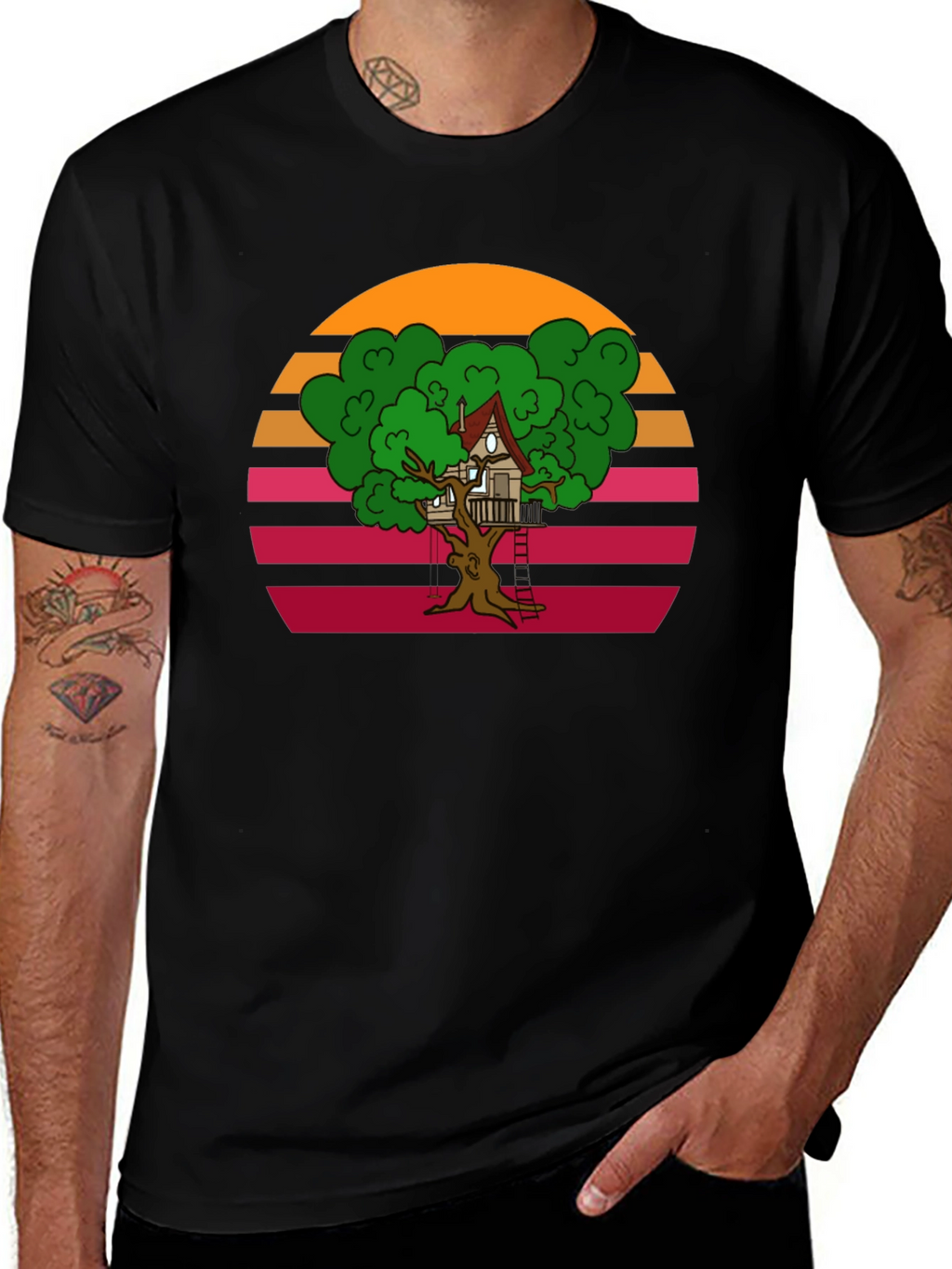 Retro Treehouse Graphic Tee