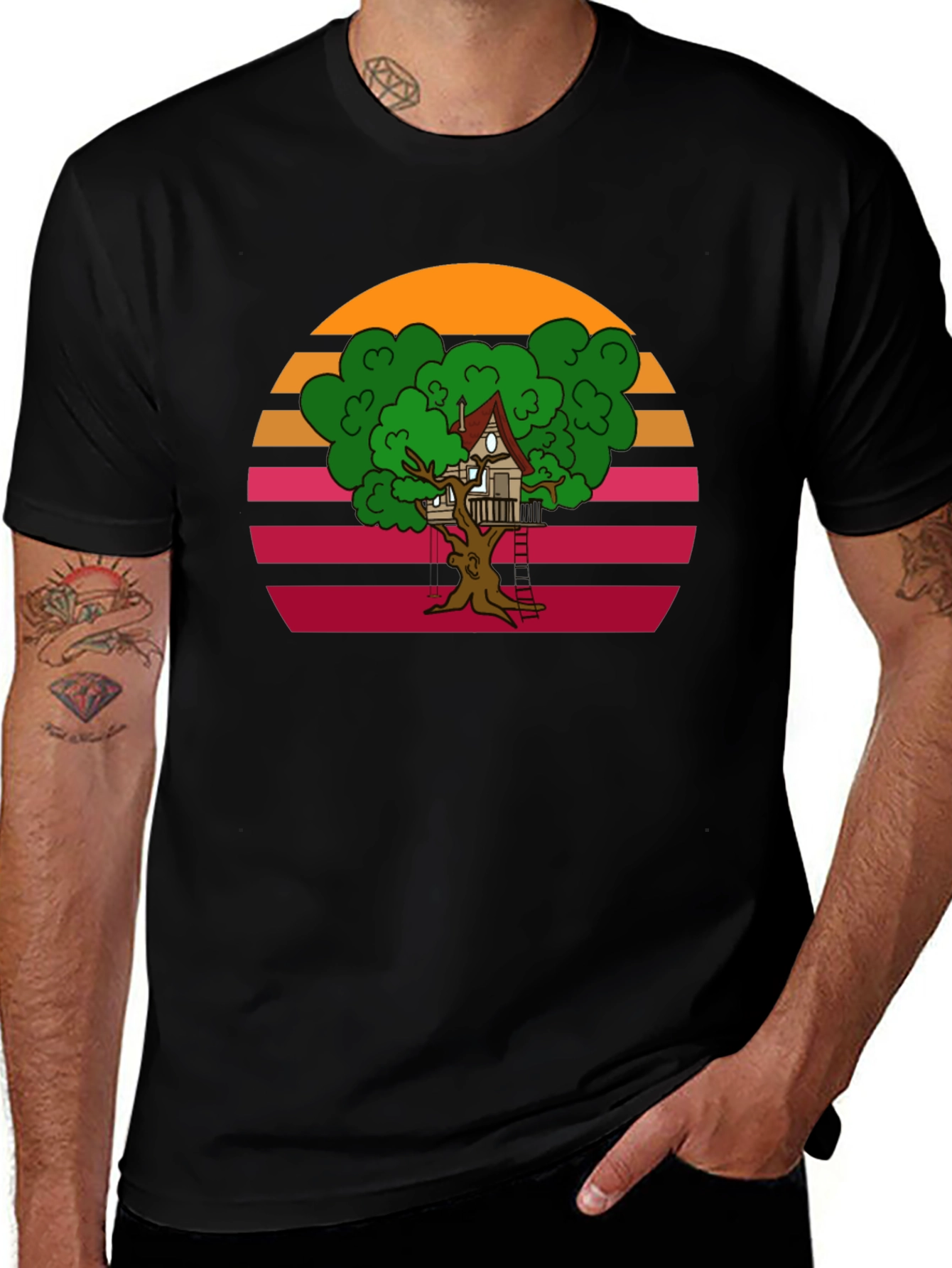 Retro Treehouse Graphic Tee