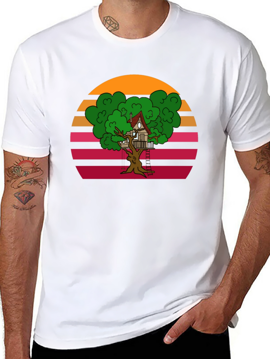 Retro Treehouse Graphic Tee