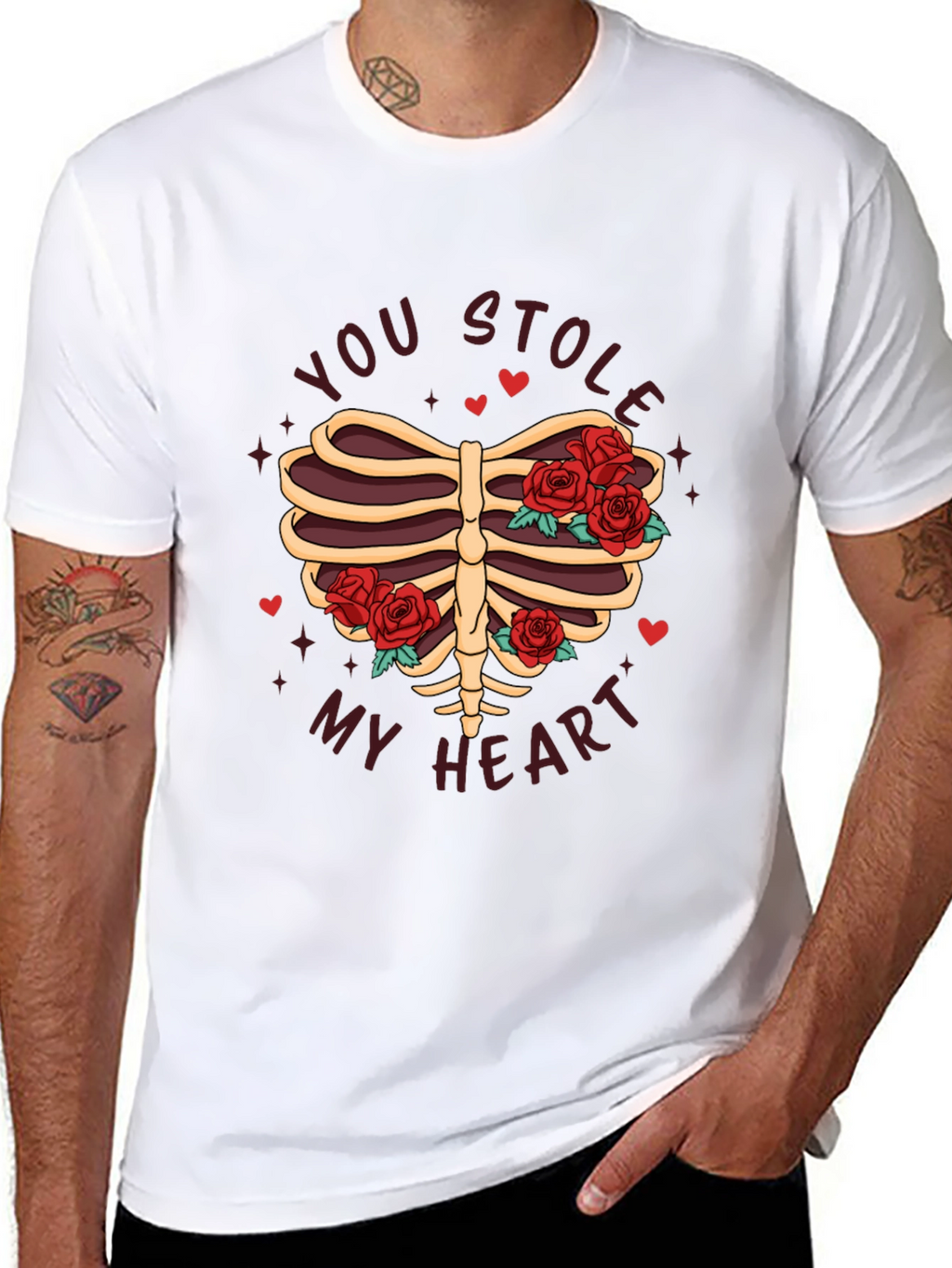 You Stole My Heart Rib Cage Graphic Tee