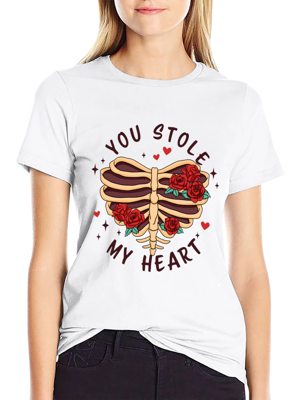 You Stole My Heart Rib Cage Graphic Tee