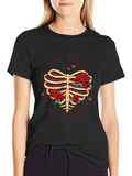 You Stole My Heart Rib Cage Graphic Tee