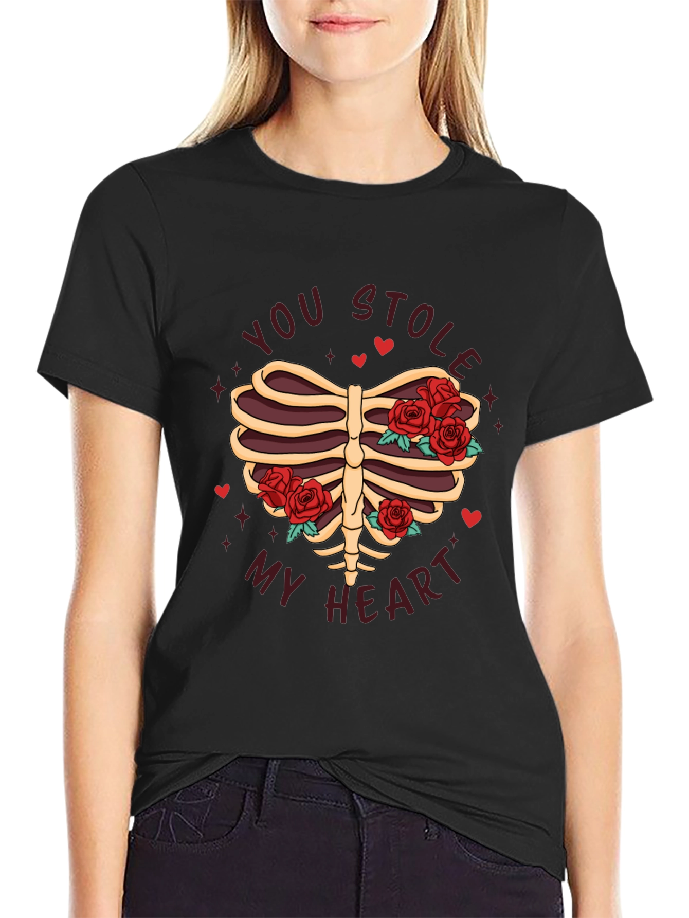 You Stole My Heart Rib Cage Graphic Tee