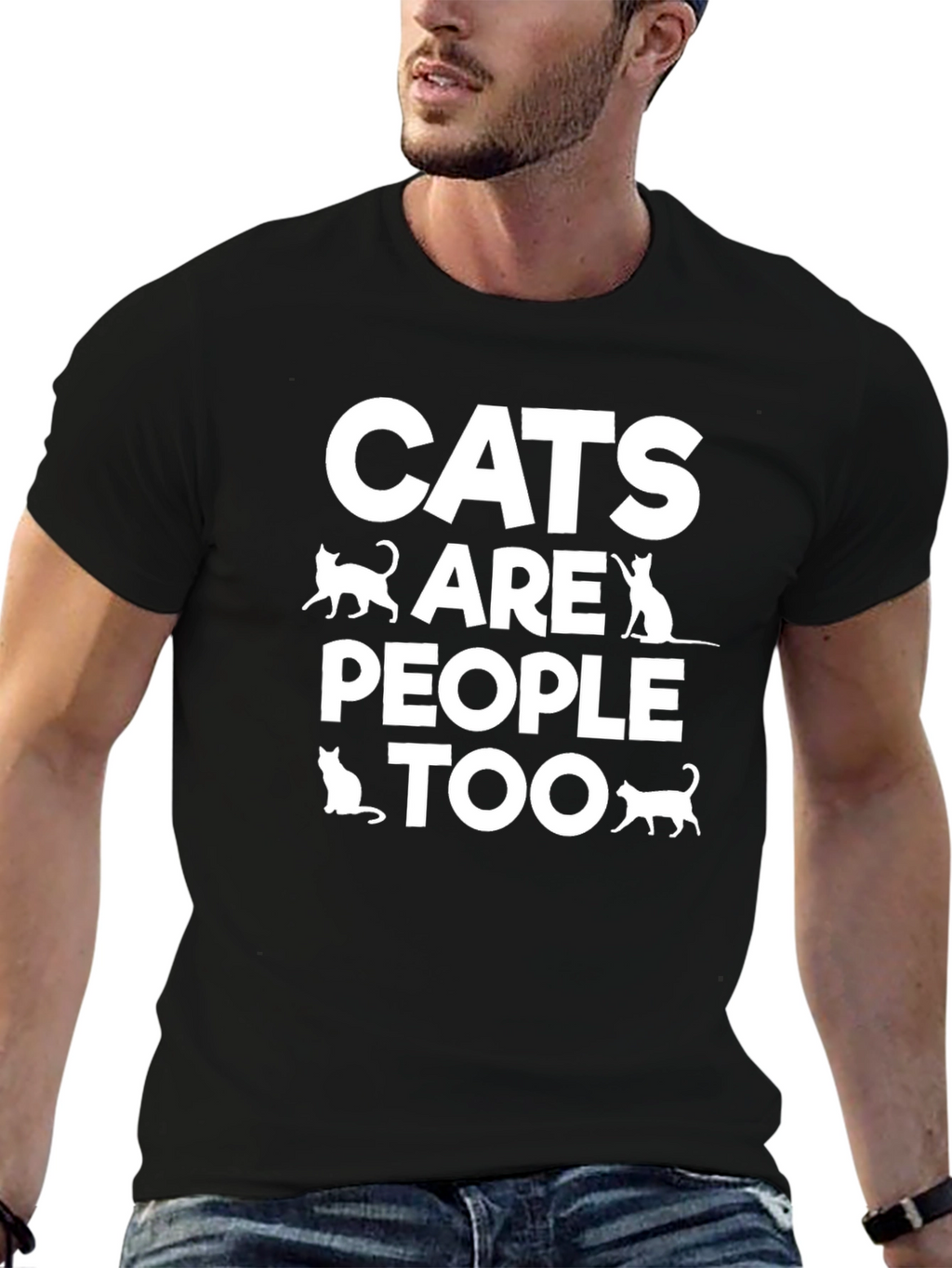 Cats Are People Too - Graphic T-Shirt