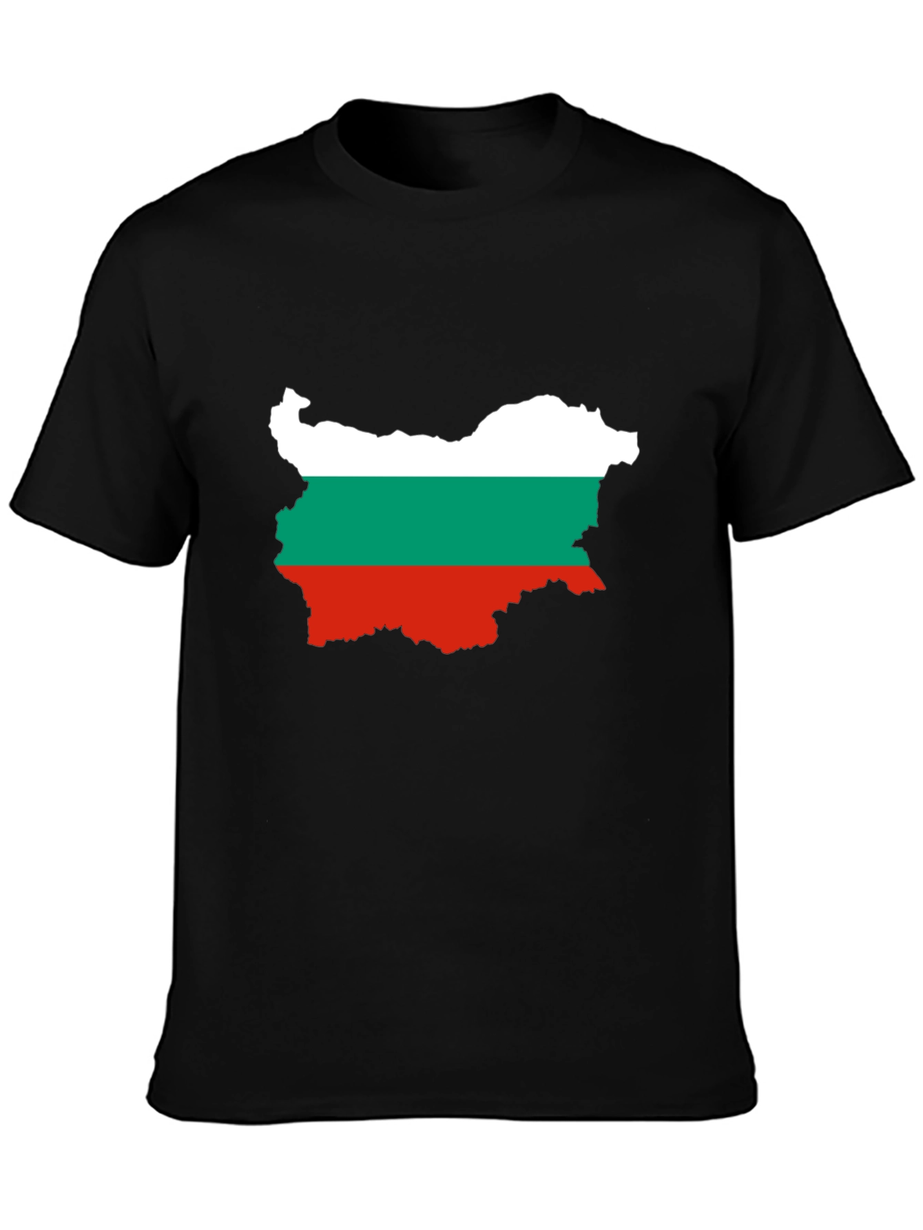 Bulgaria Flag Map Graphic Tee