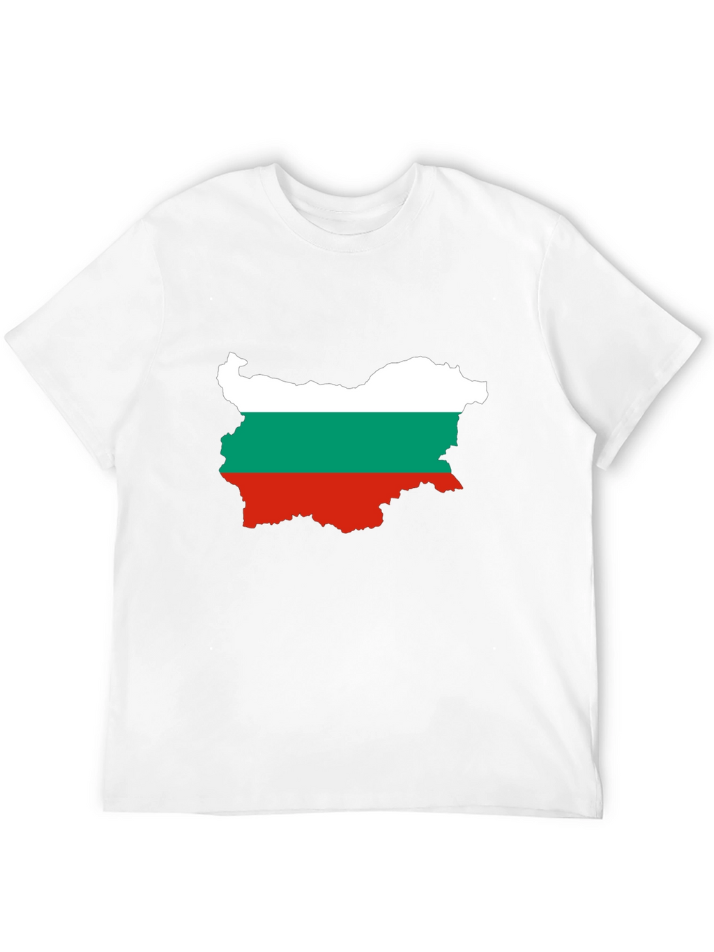 Bulgaria Flag Map Graphic Tee