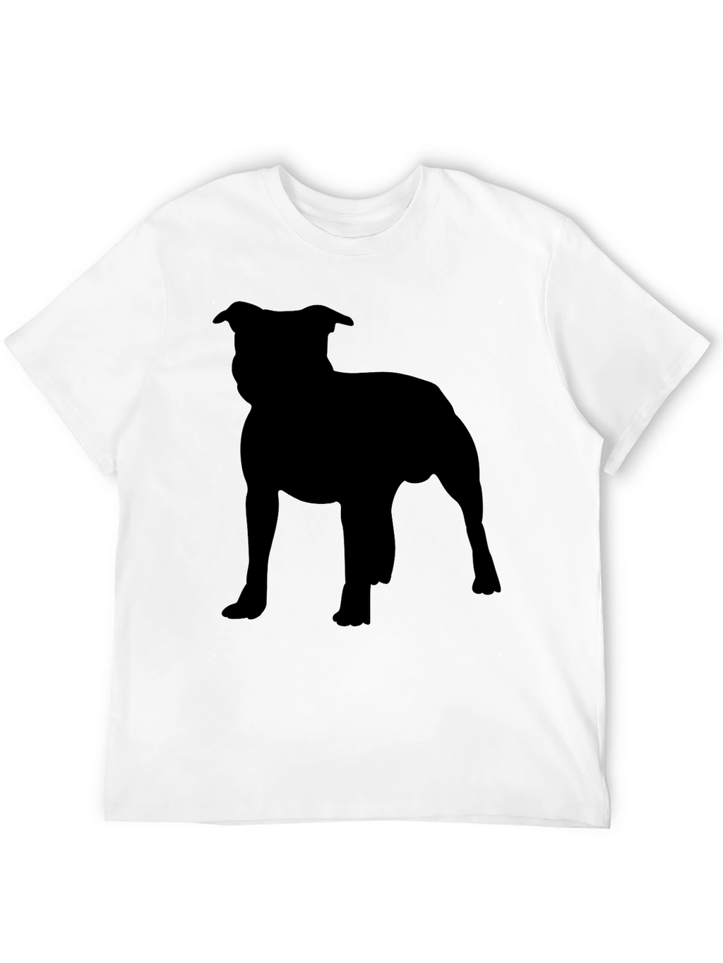 Staffordshire Bull Terrier Silhouette Graphic Tee