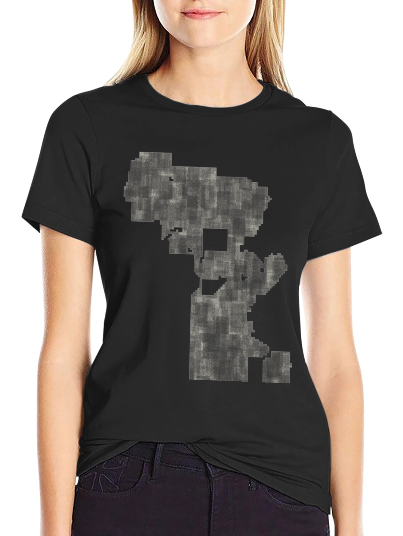 Pixel Art Black T-Shirt