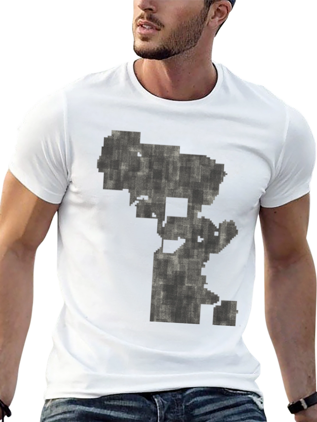 Pixel Art Black T-Shirt