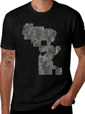 Pixel Art Black T-Shirt