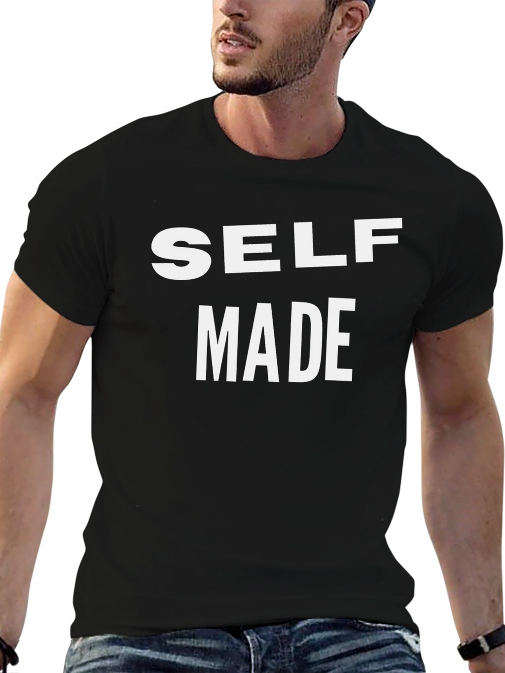Self Made Graphic Tee - Bold Statement Shirt