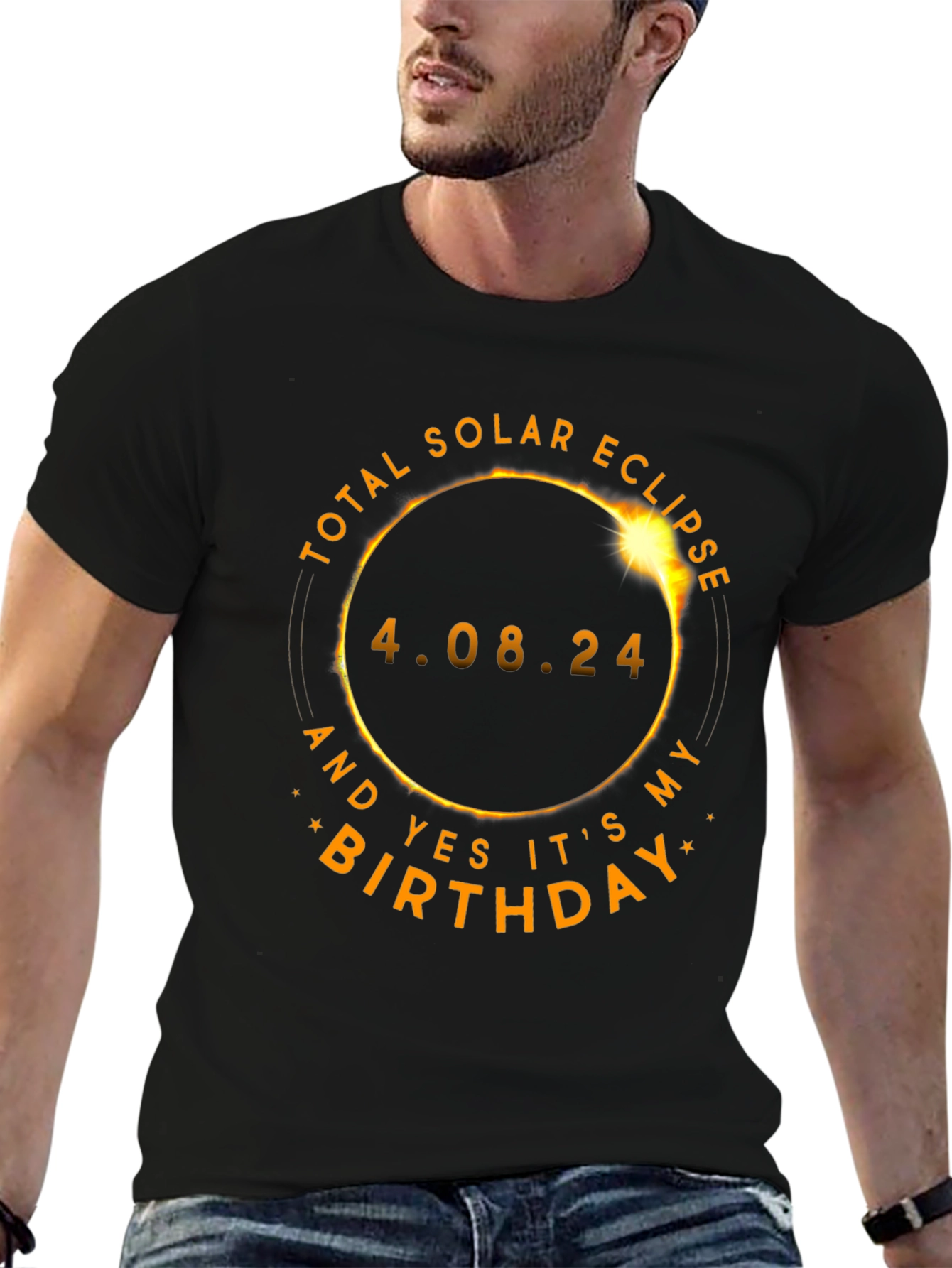 Total Solar Eclipse Birthday T-Shirt - April 8 2024
