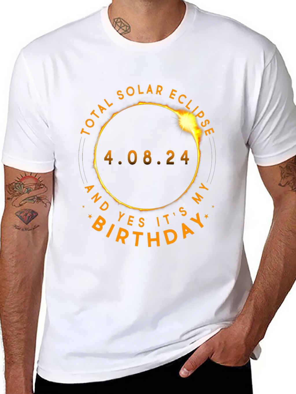 Total Solar Eclipse Birthday T-Shirt - April 8 2024